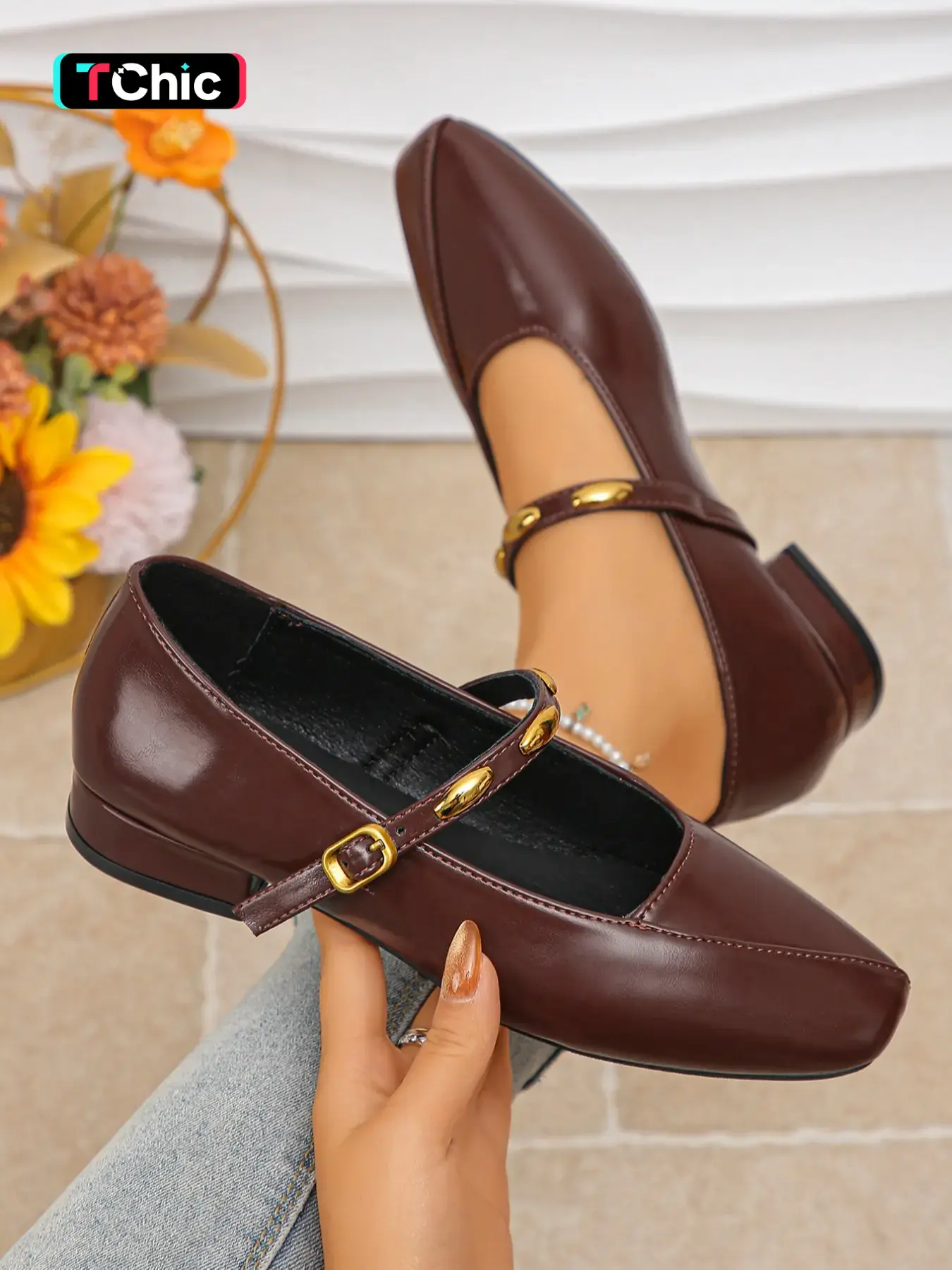 Women's Minimalist Elegant Classy Backless High Heels, Exquisite Heels, All-Season Nude Chunky Work Shoes, New Pointed Toe Pumps, Versatile Party Commuter Shoes, Block Heel Pumps