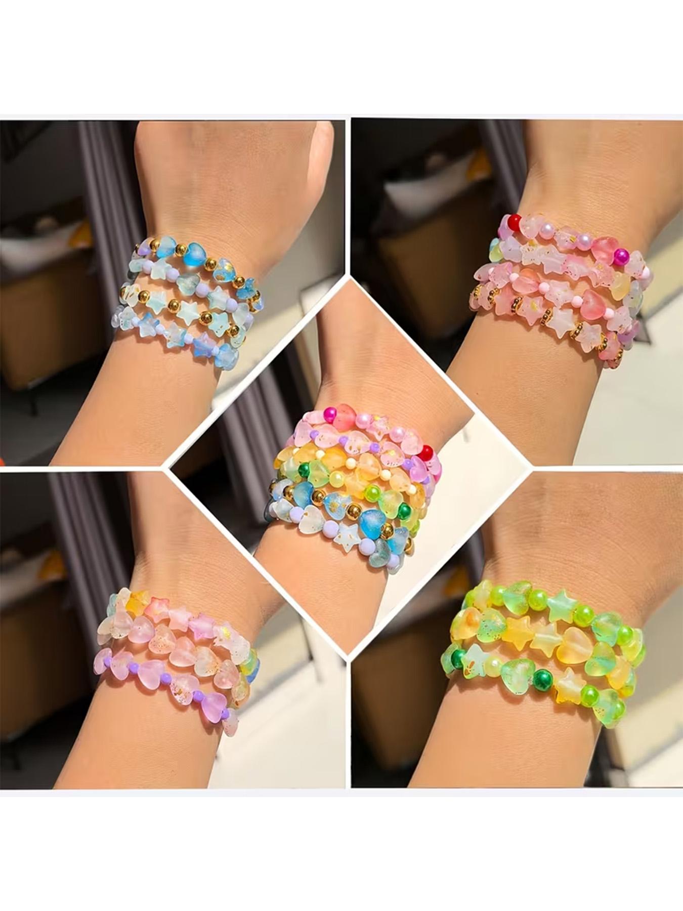 600 Pcs Star & Heart Bead Kit - DIY Jewelry Making Supplies with Colorful Acrylic Beads (Pink/Blue/Green/Yellow/White/Clear) + Storage Box, Craft Materials for Friendship Bracelets, Necklaces, Earrings, Keychains & Scrapbooking, Diy Mix Beads 600 Pcs Star & Heart Bead Kit - DIY Jewelry Making Supplies with Colorful Acrylic Beads (Pink/Blue/Green/Yellow/White/Clear) + Storage Box, Craft Materials for Friendship Bracelets, Necklaces, Earrings, Keychains & Scrapbooking, Diy Mix Beads