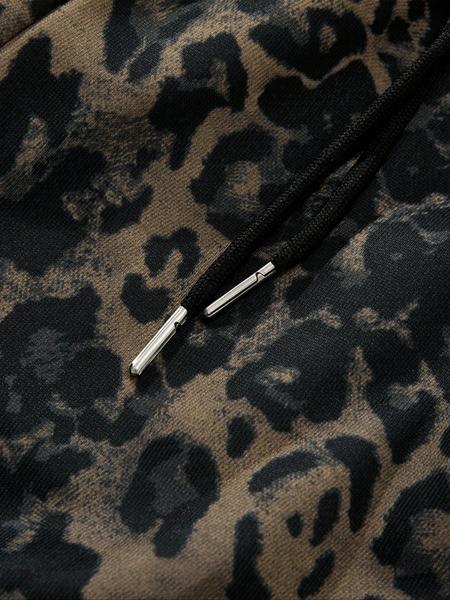 Unisex Street Style Camo Print Joggers Pants, Fitted All-Seasons Wear, Moderate Fabric, Perfect for Casual & Trendy