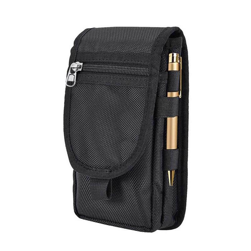 Men's Solid Color Belt Bag, Versatile Bag, Multi-functionalPhone Wallet Bag, Phone Pouch Card Holder, Side Pouch for Work,Travel, Camping, Barbecue, Rescue, Travel Essentials, WaistBelt Pocket
