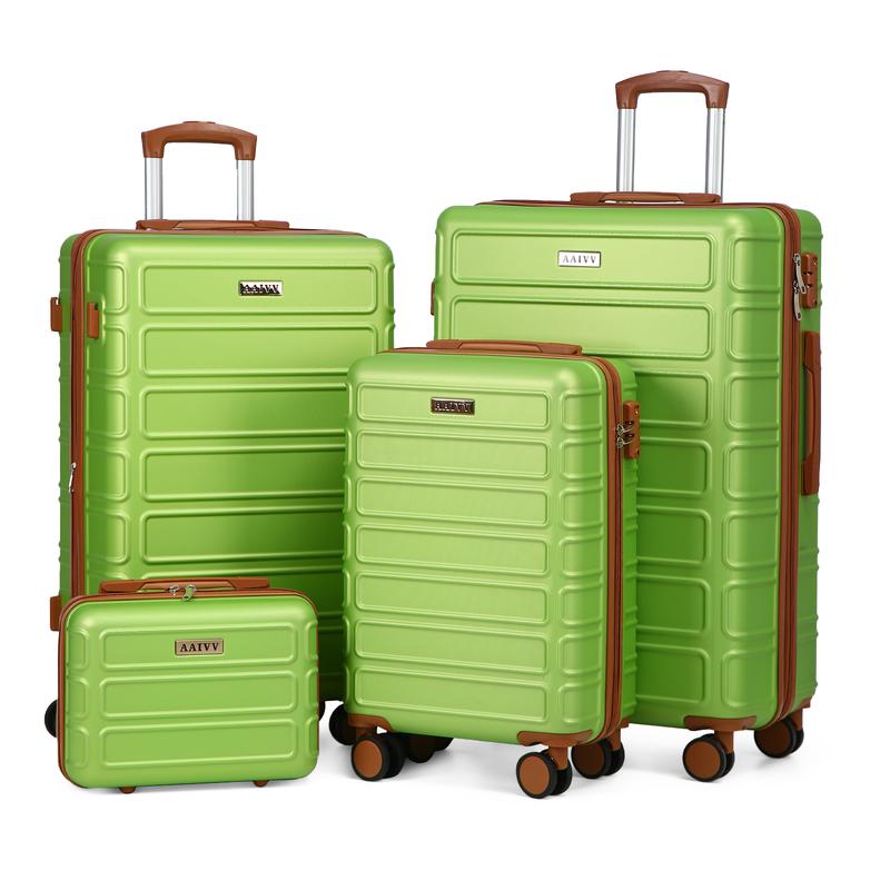 AAIVV 4-Piece Luggage Set 13/20/26/28in Expandable ABS Travel Suitcase Set with Double Spinner Wheels TSA Lock Durable Hardshell Luggage Sets Gift for Back to School - Luggagesets AAIVV 4-Piece Luggage Set 13/20/26/28in Expandable ABS Travel Suitcase Set with Double Spinner Wheels TSA Lock Durable Hardshell Luggage Sets Gift for Back to School - Luggagesets