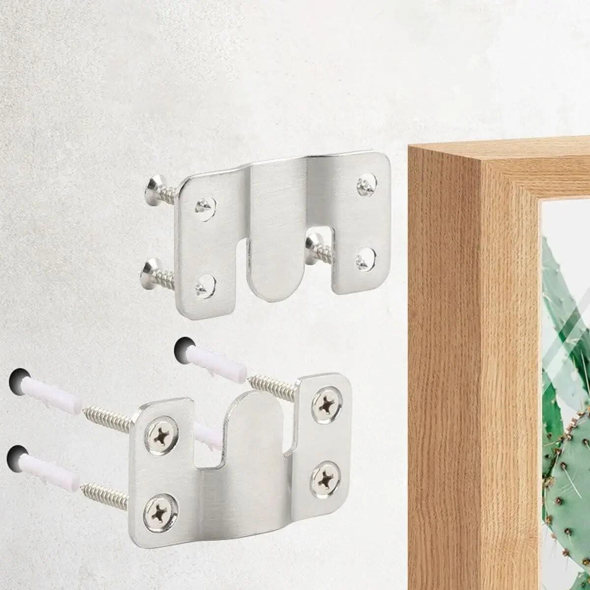 5/10/20 Pieces Picture Frame Hooks, Wall Mounting Brackets, Embedded Hanging Clips, Interlocking Furniture Connector Parts