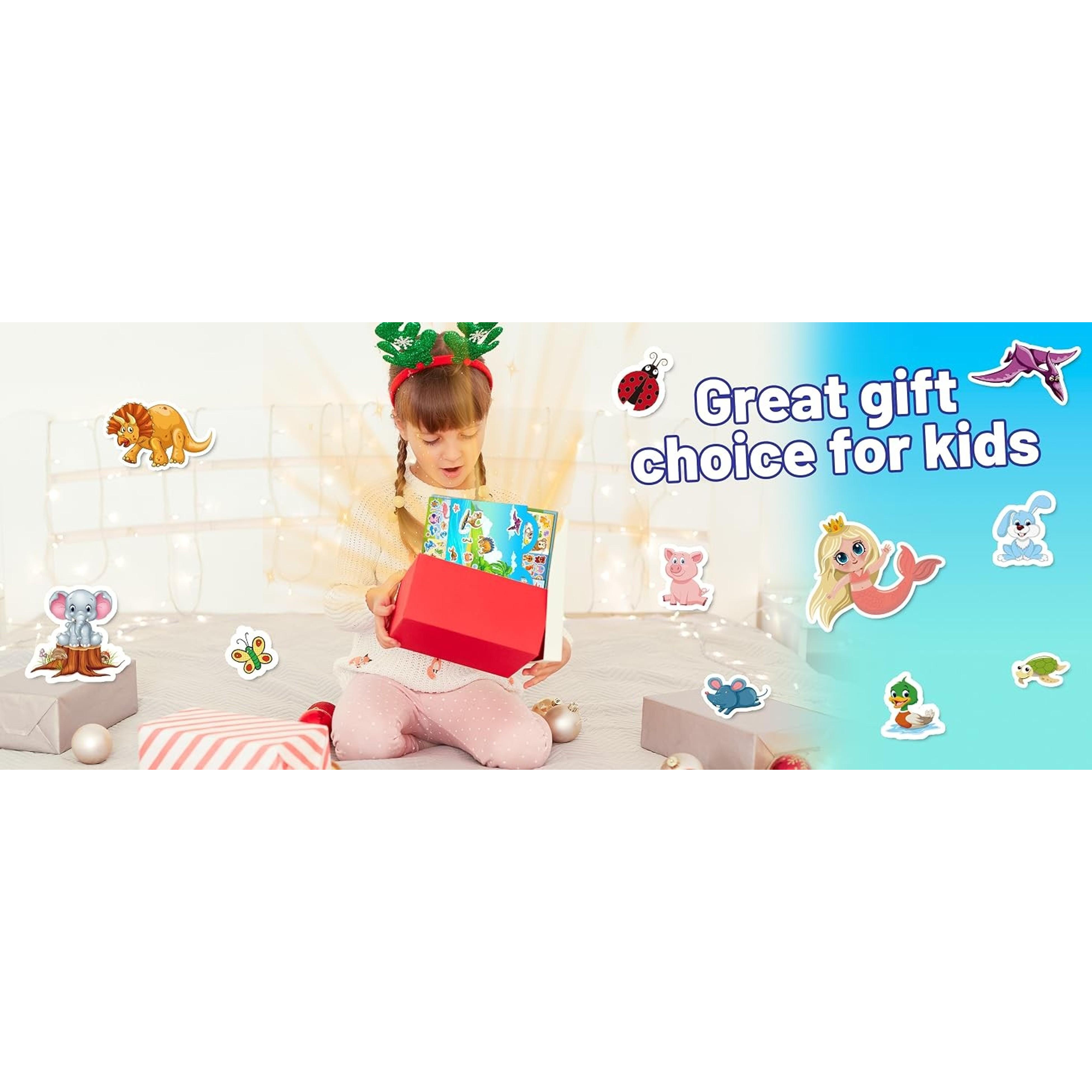 3200+ PCS Stickers for Kids, 102 Sheets Cartoon Animal Stickers for Toddlers, 18 Theme Reward Cute Stickers for School Teachers Students Parents, Scrapbook Journal Gifts Decor