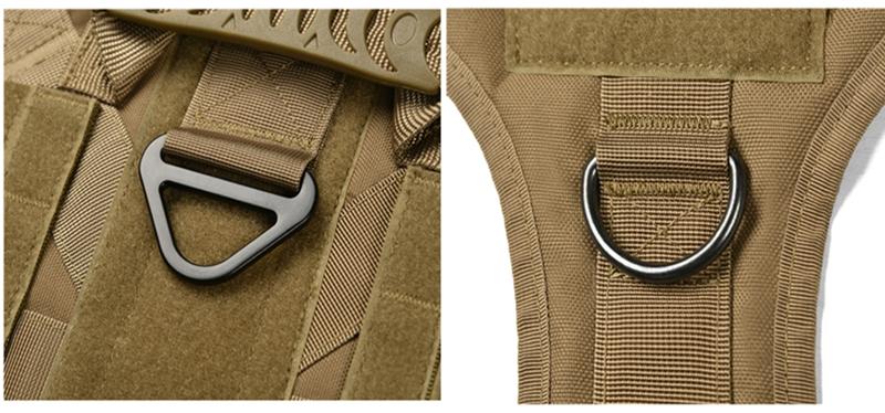 Tactical Dog Harness, Adjustable No-Pull Handle Service Vest Heavy Duty Pet Large Breed,  Dog Vest for Training Hunting Walking, Adjustable Safety Harness