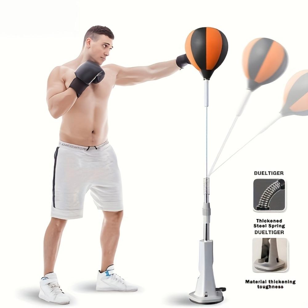 Portable Adjustable Speed Bag Training Set, Multi-Height Adjustable, High-Resilience Rebound for Punch Rhythm, Stable Base, Home Boxing Training Equipment