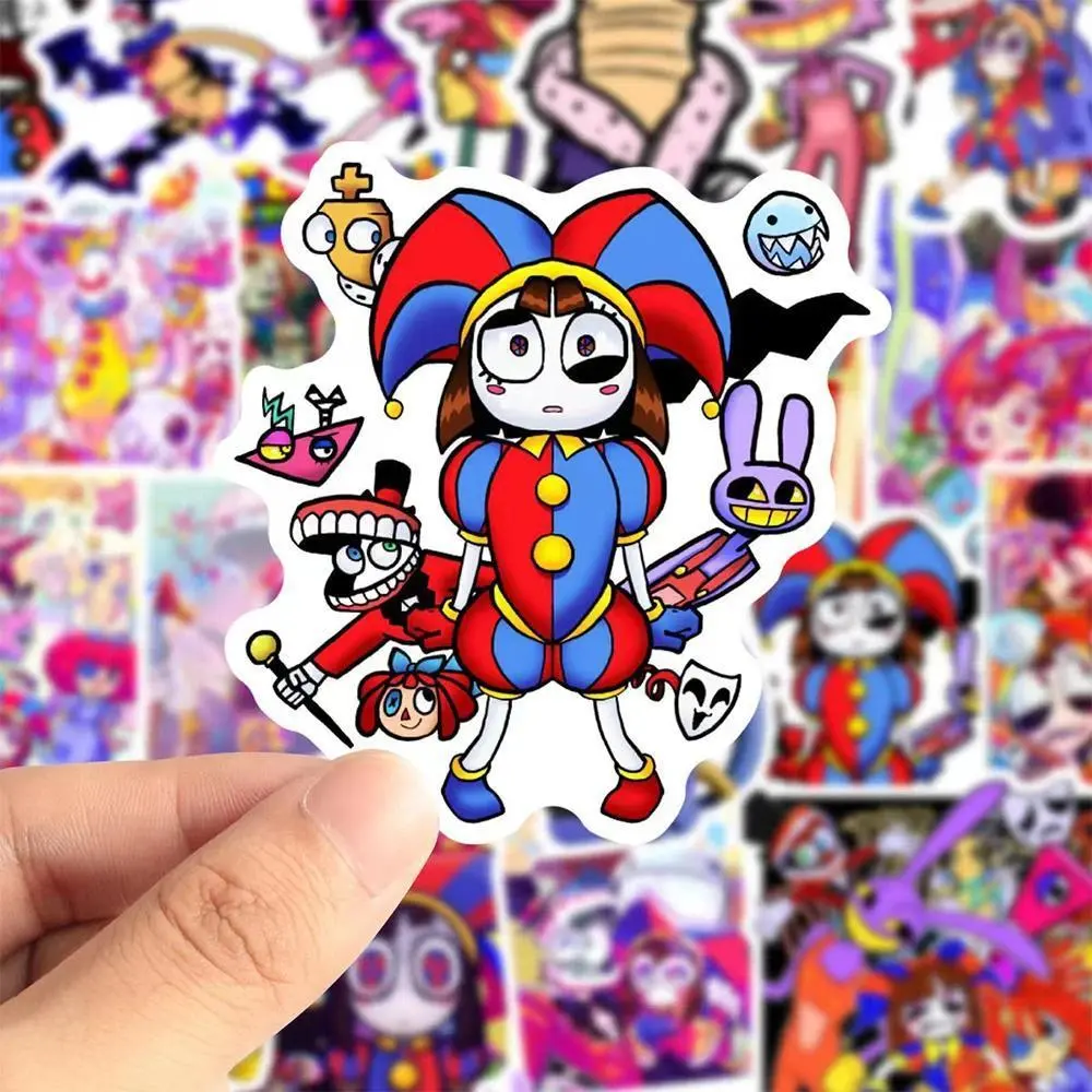 2026 New hot item 10/30/60pcs The Amazing Digital Circus Anime Stickers Waterproof Graffiti Skateboard Notebook Phone Cute Decoration Decals Toys