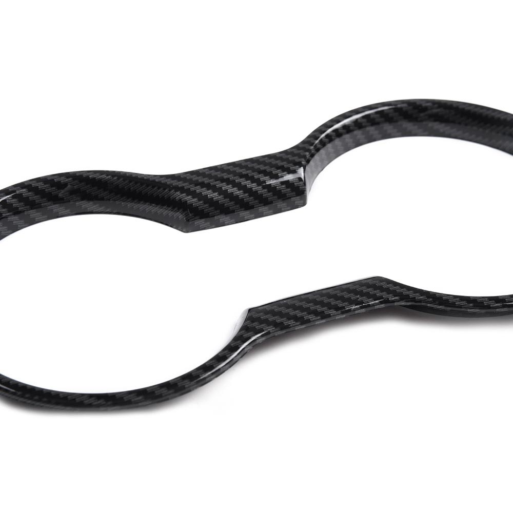 CROSSDESIGN CUP HOLDER COVER FIT FOR FORD MUSTANG 2015+ INTERIOR TRIM MOLDING-T