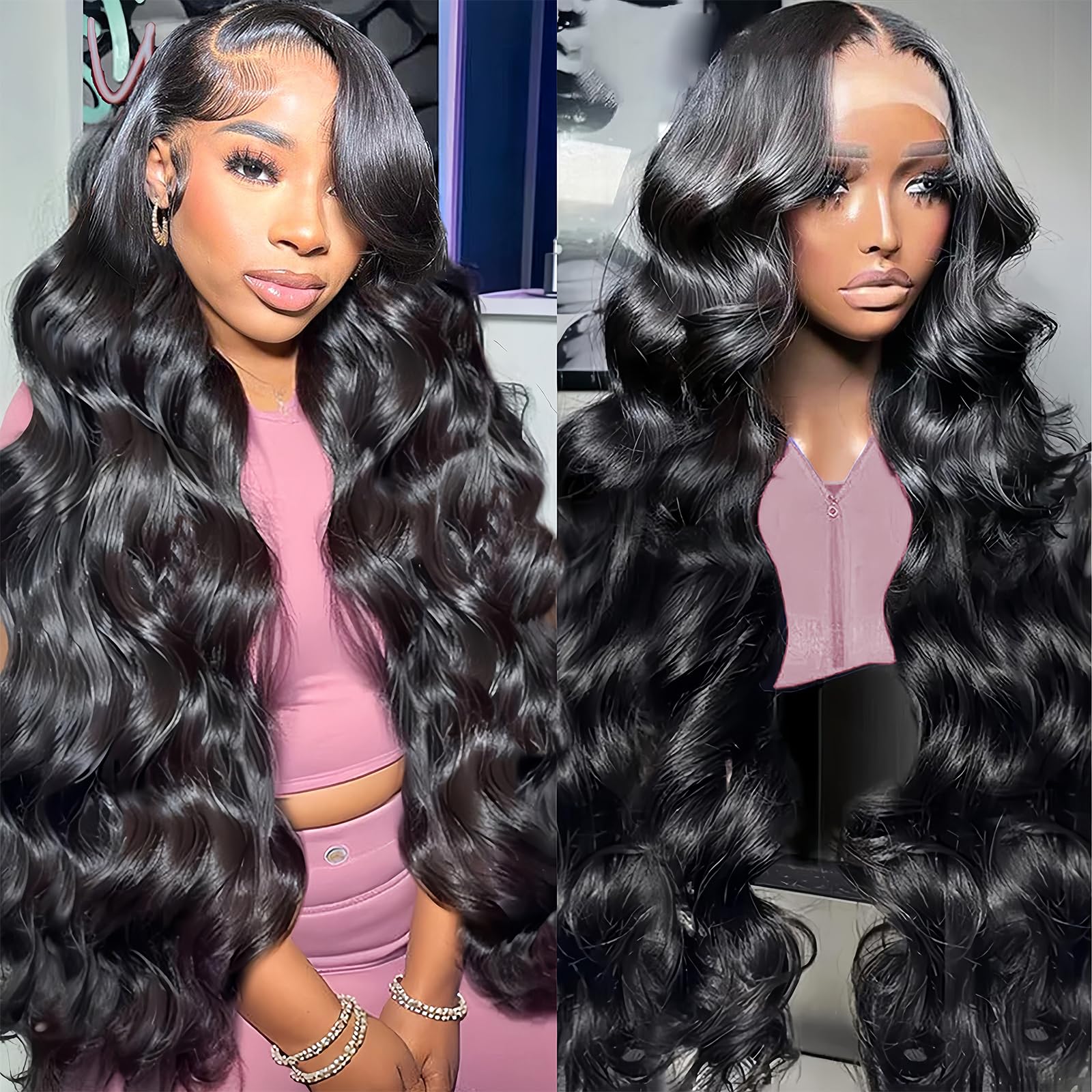 Bling Hair 180% Density 13x6 HD Lace Front Wigs Body Wave 13x4 HD Lace Frontal Wig Human Hair Wigs Pre Plucked For Women