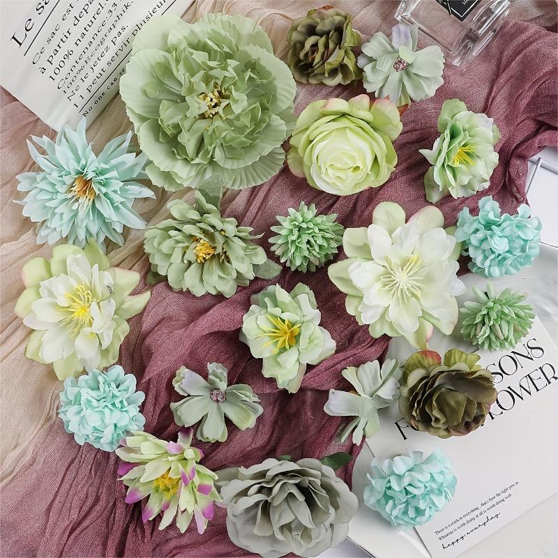 21pcs Combination Set Silk Flower Head