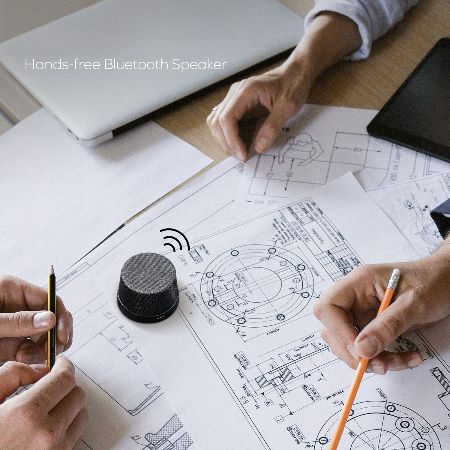 Magnetic Portable Wireless Speaker Portable Wireless Speaker, TWS Stereo Sync Phone Holder 360° Surround Sound Audio Smartphone speaker phone Mini Bluetooth Waterproof Shower Speaker