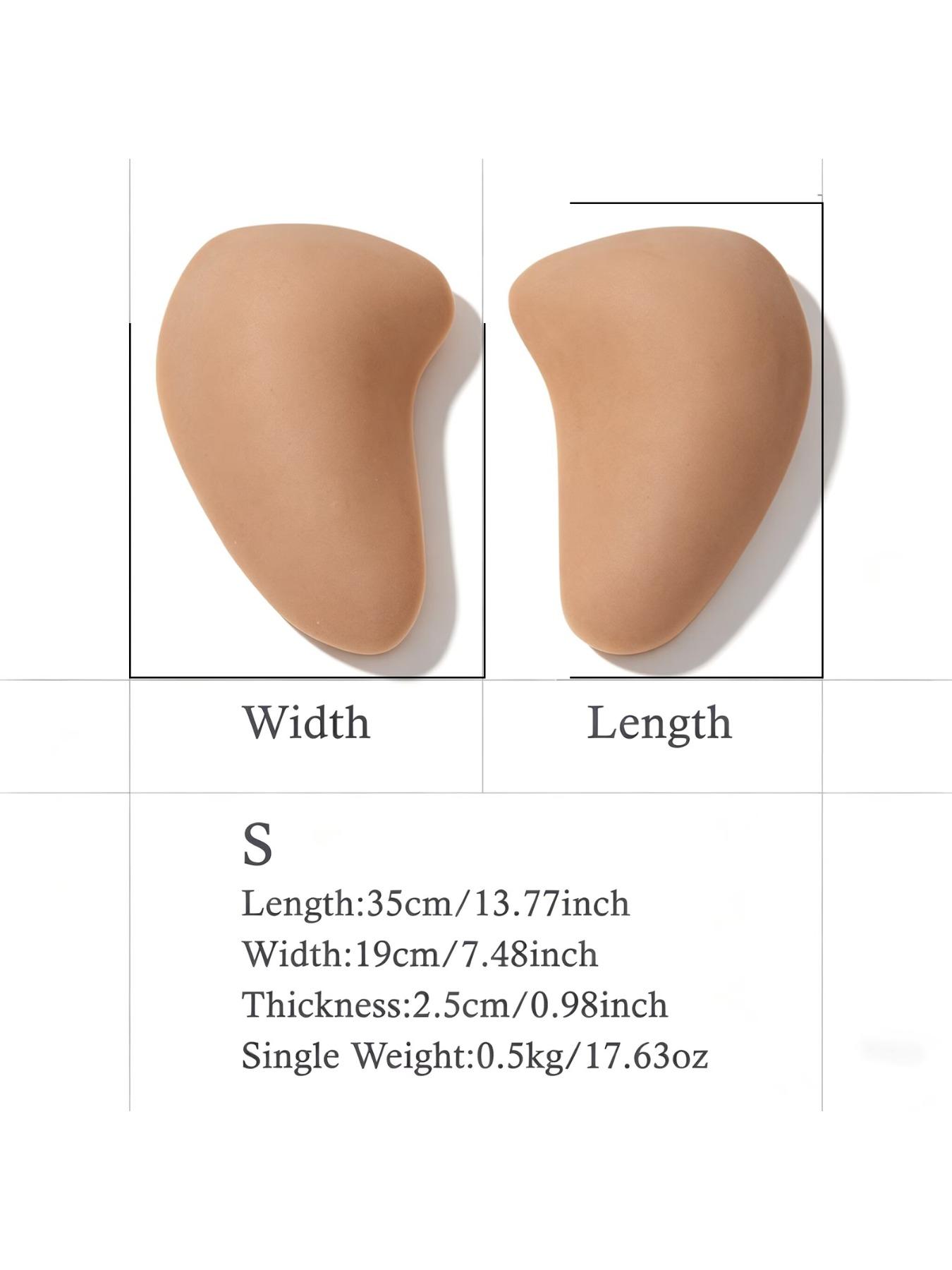 Pair of Silicone Hip Pads Thickened Design for S Shape Body Enhance Curves and Confidence