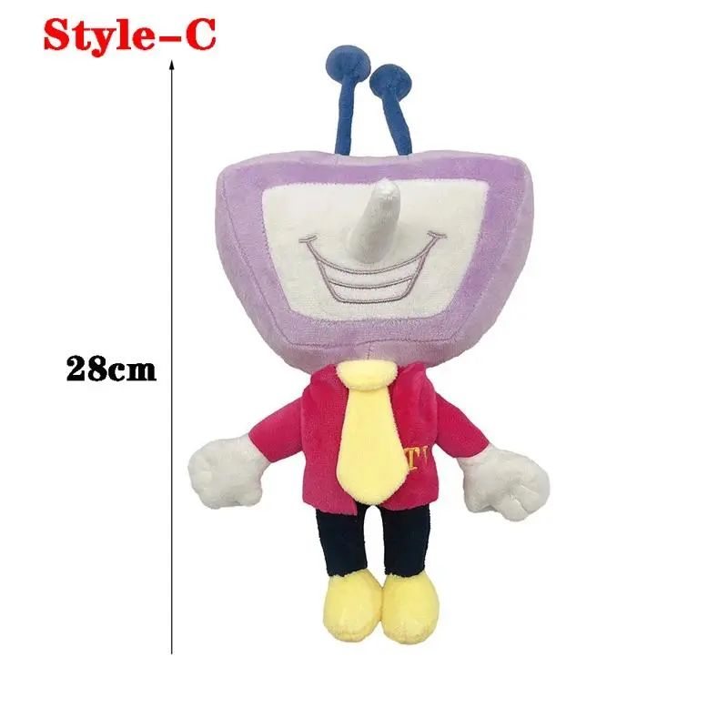 Multi-style Funny Cosplay Deltarune Anime Game Character Tenna Plush Toys Kris Pink Television TV Figure Stuffed Plushie Doll