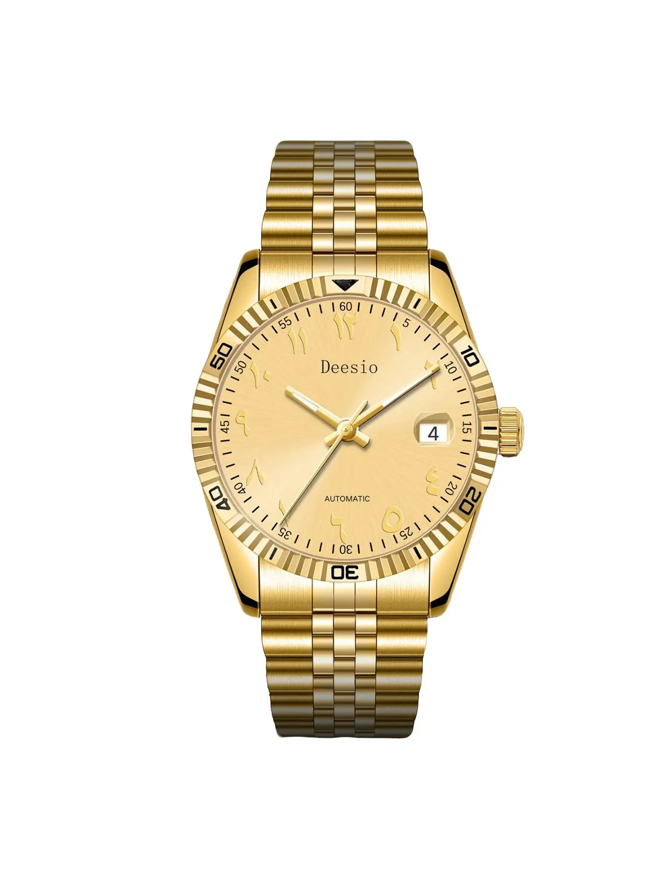 Deesio Luxury Business Men's Mechanical Watch, Made of 316L Stainless Steel 30M Waterproof, Calendar Display,Men's Fashion Gifts