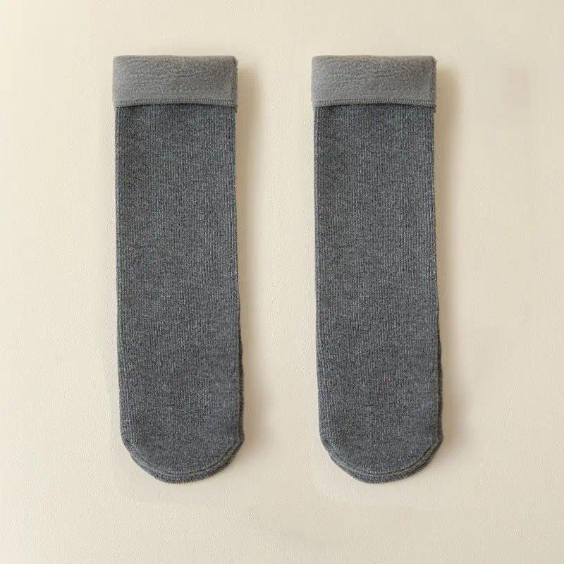 5 Pairs Men's Thick Thermal Winter Socks, Warm Insulated Cold Weather Hiking Snow Crew Socks, Soft Cushioned Long Socks for Outdoor Work Hiking, Black