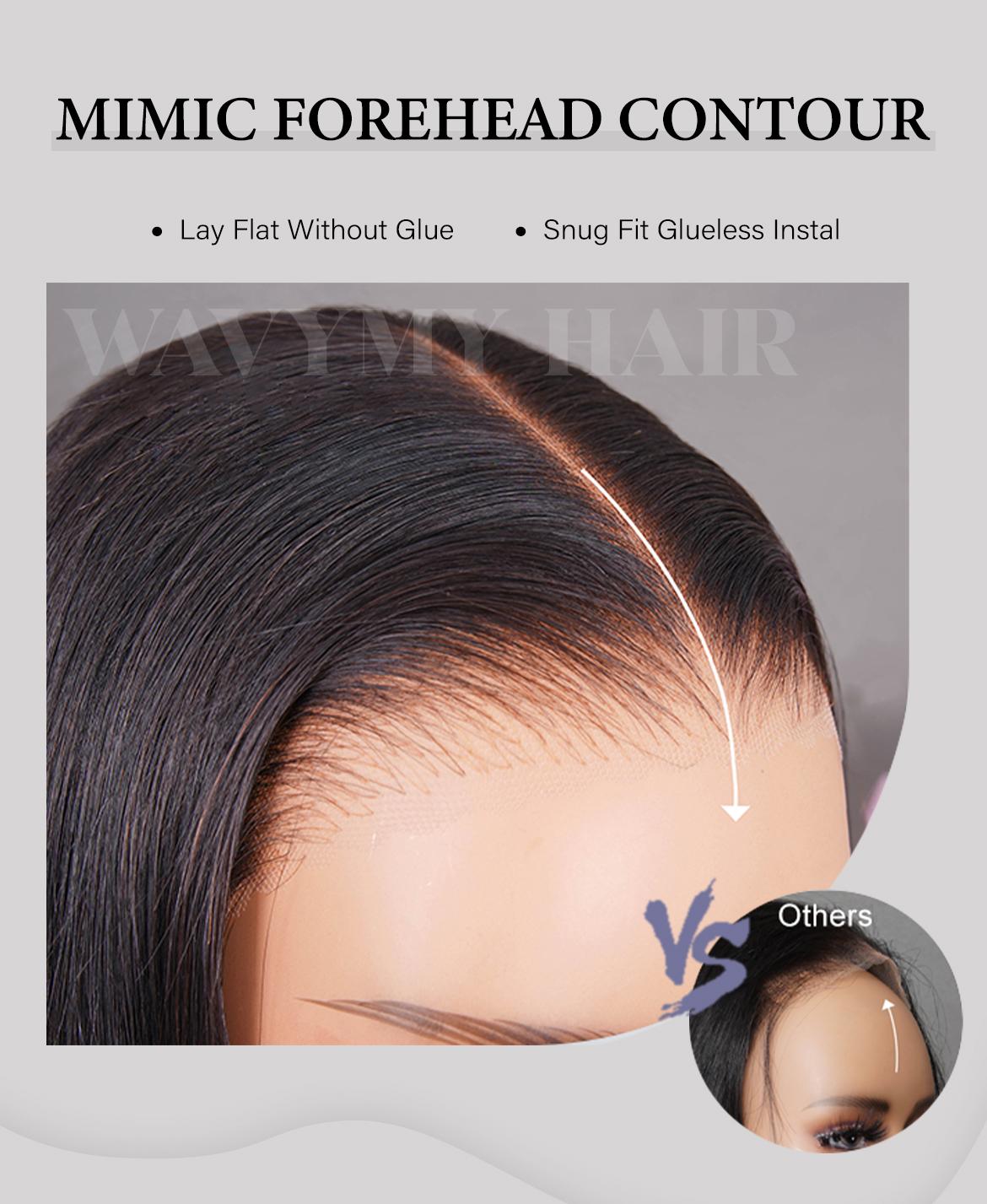 Wavymy Pre Cut Wear Go Glueless Lace Wig Pre Bleached Body Wave 6x4 Lace Closure Wig Human Hair Pre Plucked Wig 180% Density