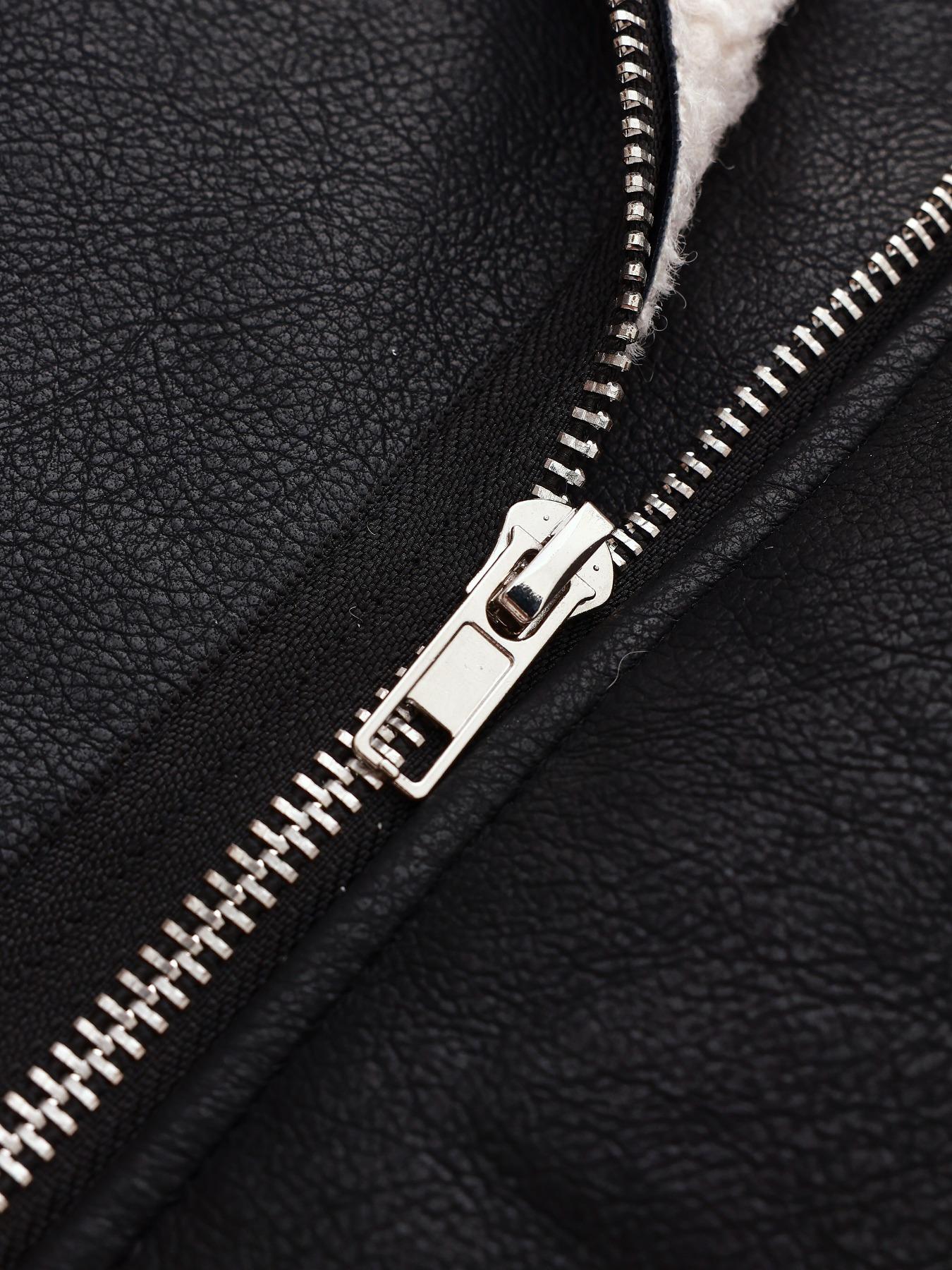 Women's Colorblock Faux Wool Fur Jacket Coat, Warm Winter Travel Outerwear, Stylish Patchwork Design, Soft & Cozy Fabric, Loose