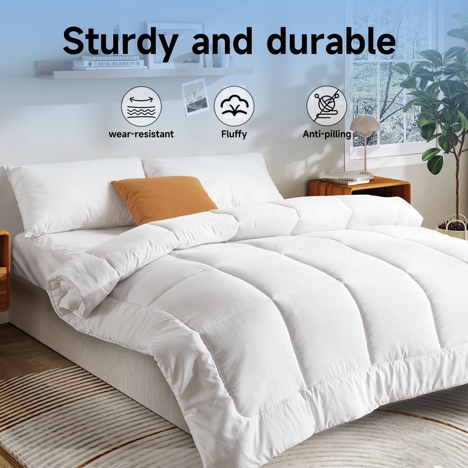 VIZIM All Season Comforter- Box Stitching Duvet Insert -Twin Full Quenn King Sizes Lightweight Soft Polyester Breathable Cozy Duvet,Soft, Durable Cozy Microfiber -Easy Care Microfiber Bed Set #BlackFridayDeals#CyberMondayDeals VIZIM All Season Comforter- Box Stitching Duvet Insert -Twin Full Quenn King Sizes Lightweight Soft Polyester Breathable Cozy Duvet,Soft, Durable Cozy Microfiber -Easy Care Microfiber Bed Set #BlackFridayDeals#CyberMondayDeals