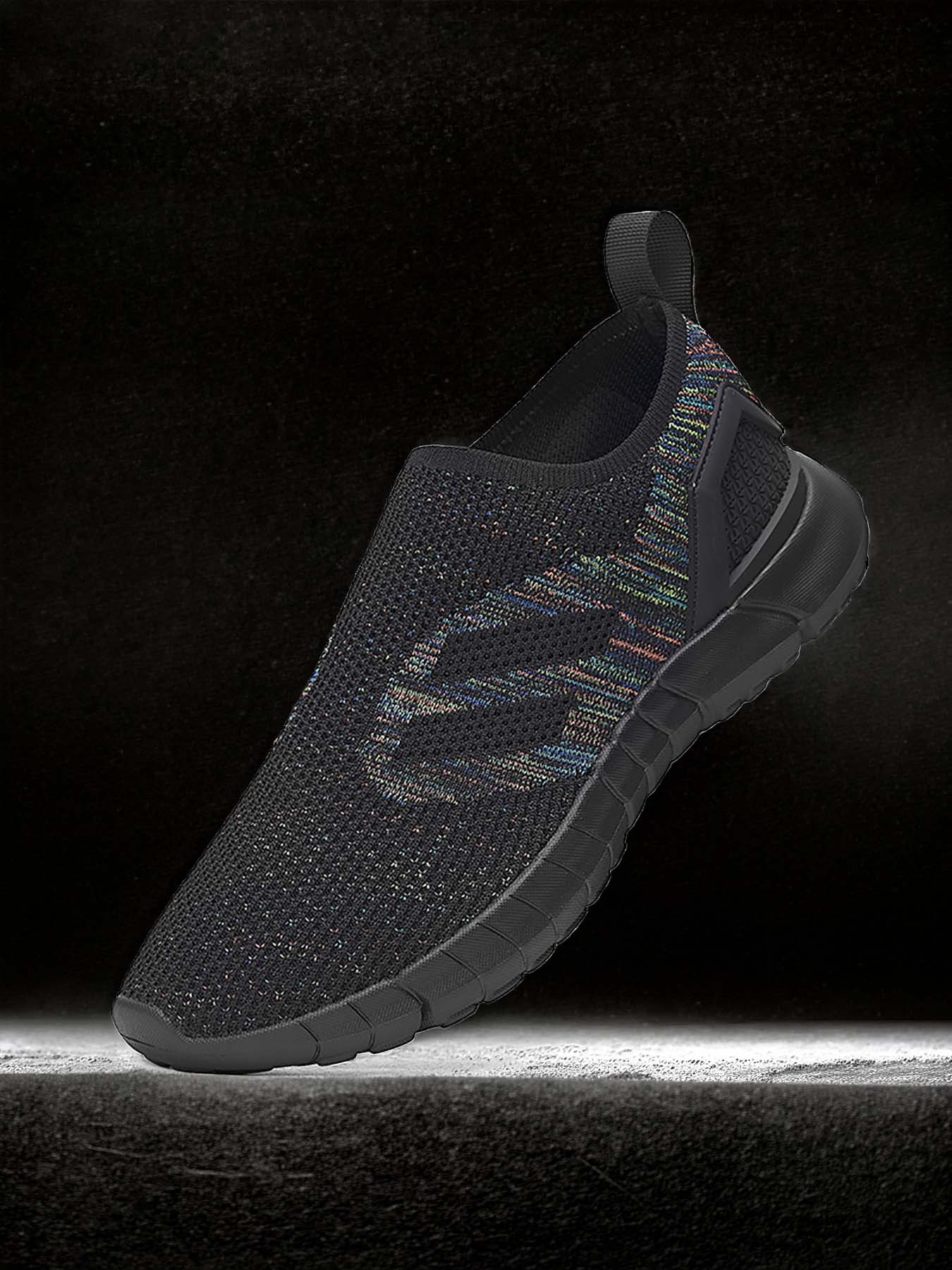 Men's Flyknit Sneakers, Breathable Lightweight Soft-Soled Athletic Casual Shoes, Suitable for Daily Wear