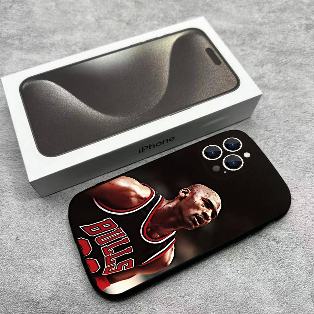 Basketball J-Jordan 23 Phone Case For iPhone 17,16,15,14,13,12,Pro,Max,Plus,Air,Samsung Galaxy S26 S25 S24 S23 S22 Black Soft Box