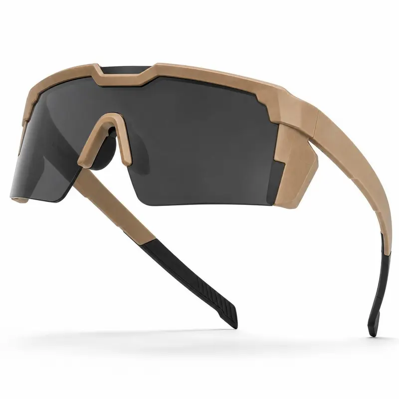 Unisex Z87+ Polycarbonate Safety Frame Polarized Lens Sunglasses - Oversized Vintage Aviator, Solid Color, Good-Looking and Practical Outdoor Sports Eyewear, UV400 Protection, for Fishing, Driving