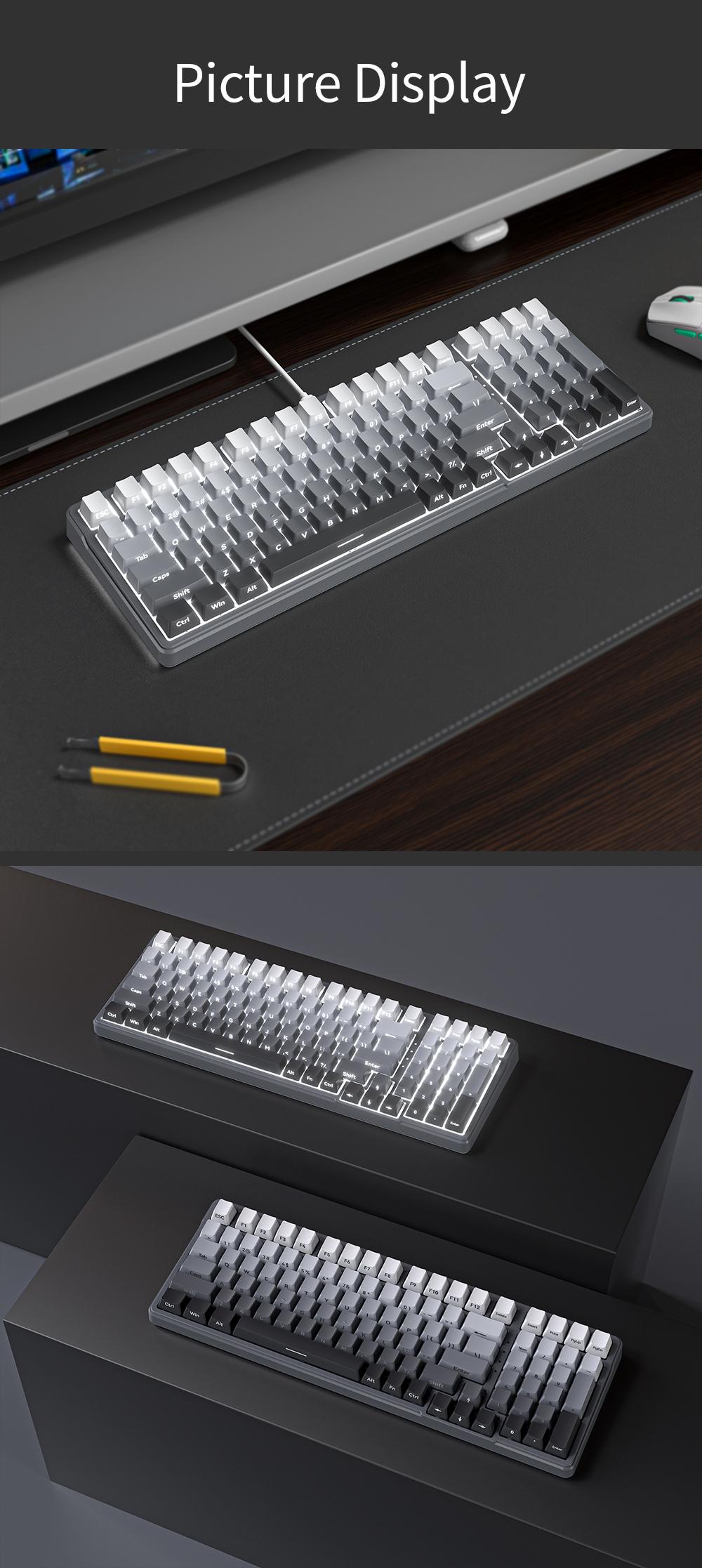 Zifriend ZT99 Mechanical Creamy Keyboard 99 Keys With NumPad, Gasket Structure Gradient Side-Engraved, RGB Light, Hot-Swappable 3/5 Pin Switches, Gaming & Office Keyboard with Driver Support, Tiktokshopblackfriday, Christmas Zifriend ZT99 Mechanical Creamy Keyboard 99 Keys With NumPad, Gasket Structure Gradient Side-Engraved, RGB Light, Hot-Swappable 3/5 Pin Switches, Gaming & Office Keyboard with Driver Support, Tiktokshopblackfriday, Christmas