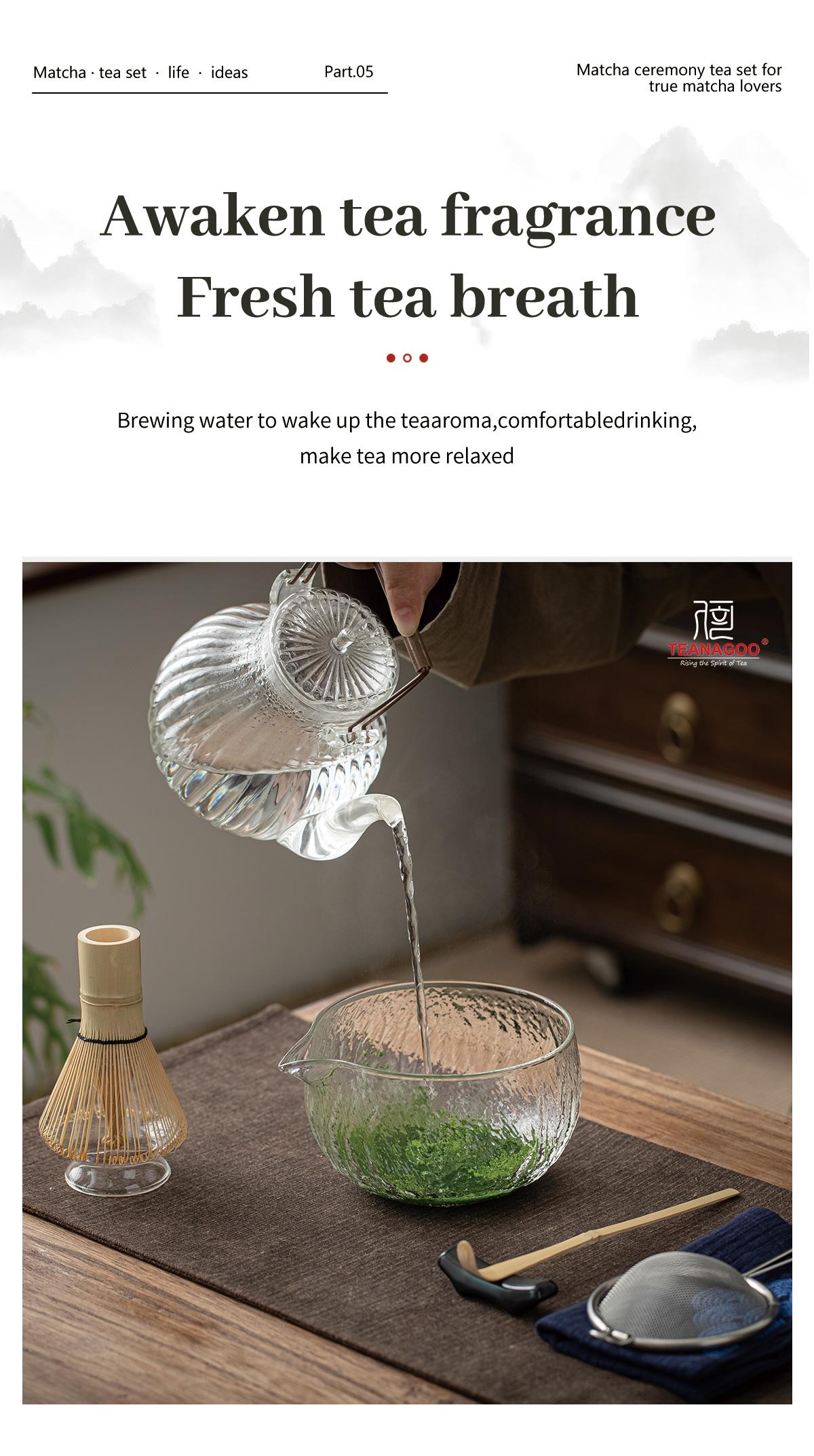 Teanagoo Matcha Set (7 Stuks) Matcha Klopper Matcha Kit Matcha Kom Met