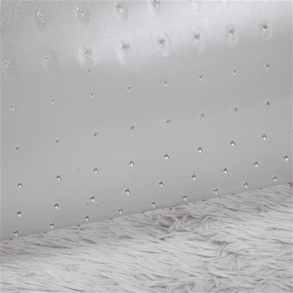 Clear PVC Office Chair Mat for Carpet, Non-Slip Desk Floor Protector with Studded Grip, Easy-Clean Transparent Rolling Chair Mat for Home Office, Computer Desk & Gaming Chair