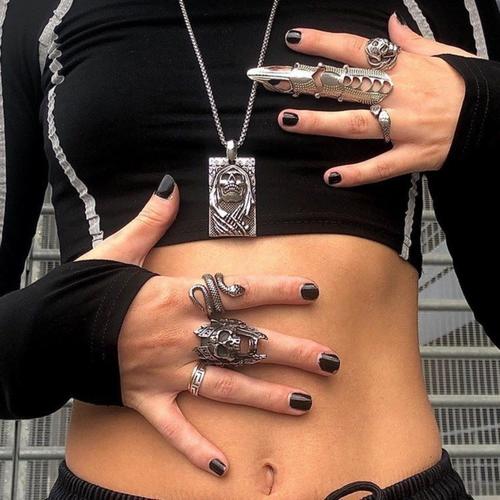 GTHIC God Of War Ares Stainless Steel Skull Ring for Men Women Gothic Jewelry Gift Size 7-13 Durability GTHIC God Of War Ares Stainless Steel Skull Ring for Men Women Gothic Jewelry Gift Size 7-13 Durability