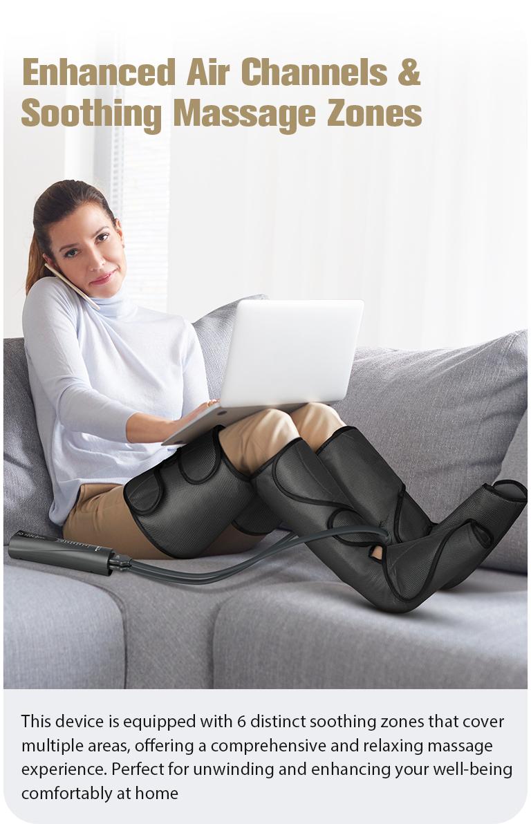 【FIT KING】Foot and Leg Relaxer for Enhanced Circulation and Comfort with Hand-held Controller, Ideal for Relaxation and Daily Comfort  Massage Tool for gift