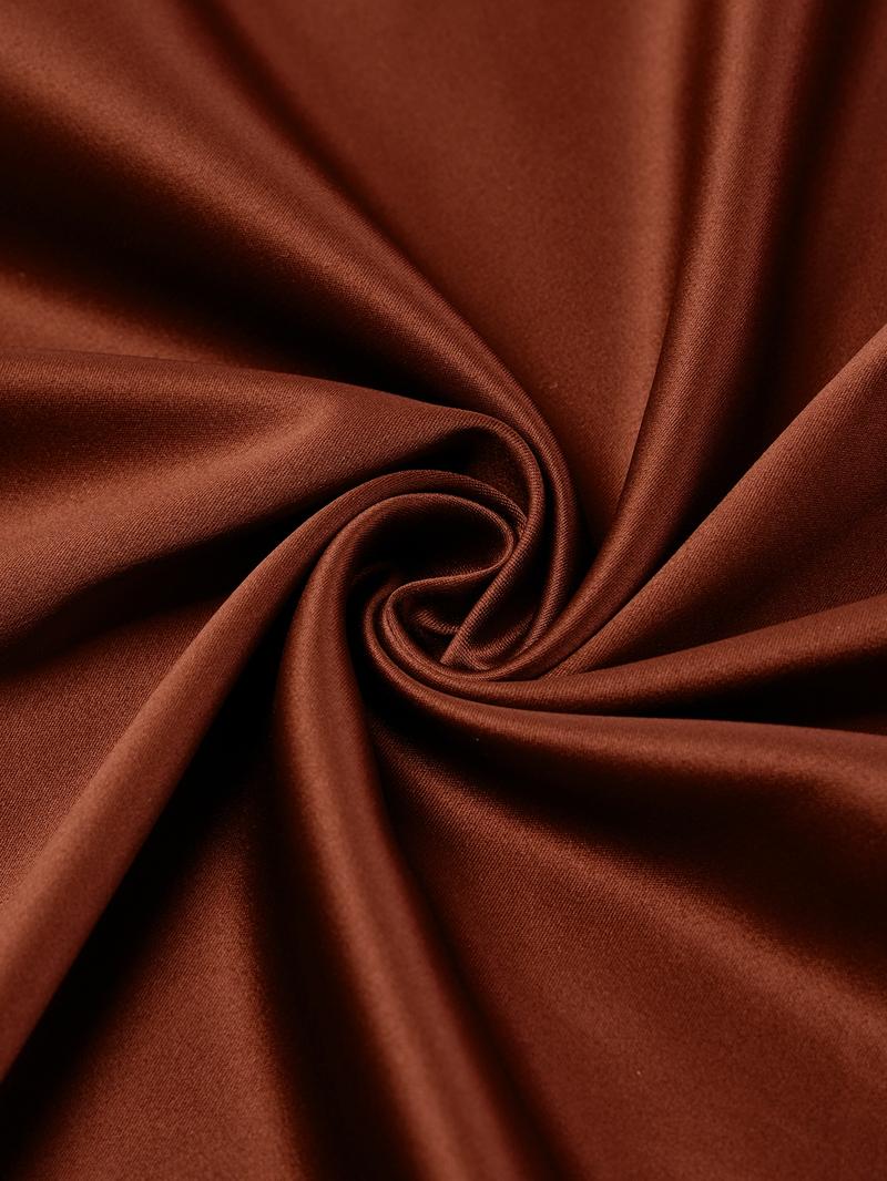 Elegant V Neck Backless Long Sleeve Dress, Plus Size Women's Fall Fashion, Slim-Fitting High Waist Split Skirt for Evening Parties