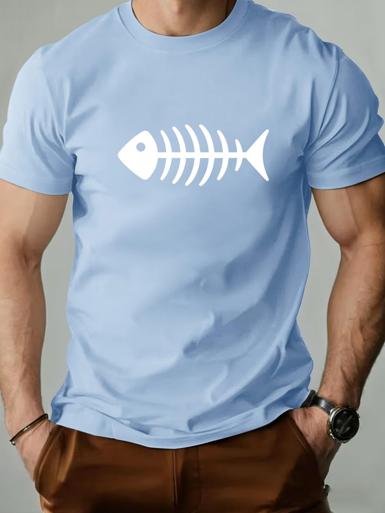 Men's Round Neck T-Shirt, Fashionable Geometric Print, Slim Fit, Long Sleeve, Casual Retro Style, Perfect for Daily Wear, Gifts