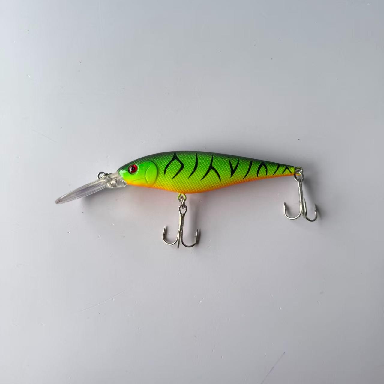 Reproduction of a famous brand, bestseller, 1 piece, Lure Long Tongue Floating Deep Diving Minnow Imitation Fish Bait for Walleye, suitable for freshwater and saltwater fishing, fishing accessories, tackle, and gear
