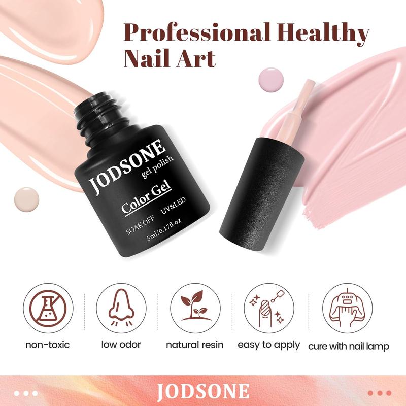 JODSONE 23 PCS Gel Nail Polish Set with Base Glossy and Matte Top Coat Multicolored Gel Nail Long Lasting Suitable for All Seasons JODSONE 23 PCS Gel Nail Polish Set with Base Glossy and Matte Top Coat Multicolored Gel Nail Long Lasting Suitable for All Seasons