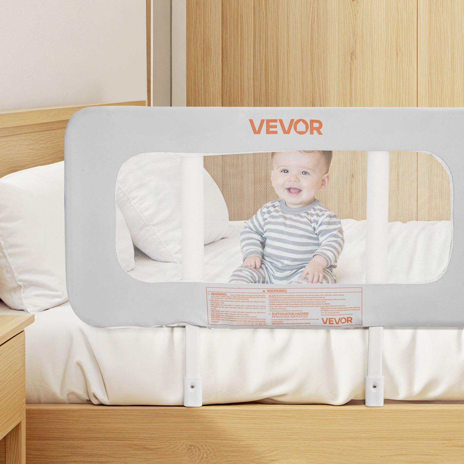 【DealsForYouDays】VEVOR Toddler Bed Rail, Kids Beds Guard Rail with Reinforced Iron Pipe and Oxford Cloth, Adjustable Height Bed Side Railing, Portable Guard Bumper Barrier for Crib, Bunk, 31.5 x 26.38 in, 1 Piece 【DealsForYouDays】VEVOR Toddler Bed Rail, Kids Beds Guard Rail with Reinforced Iron Pipe and Oxford Cloth, Adjustable Height Bed Side Railing, Portable Guard Bumper Barrier for Crib, Bunk, 31.5 x 26.38 in, 1 Piece