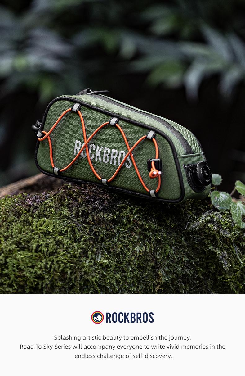 ROCKBROS Bike Top Tube Bag, Bike Frame Bag With Fitgo Lock System, Bicycle Bag, Bike Accessories for Road Bike Hybrid Touring Bikes, Quick Release ROCKBROS Bike Top Tube Bag, Bike Frame Bag With Fitgo Lock System, Bicycle Bag, Bike Accessories for Road Bike Hybrid Touring Bikes, Quick Release