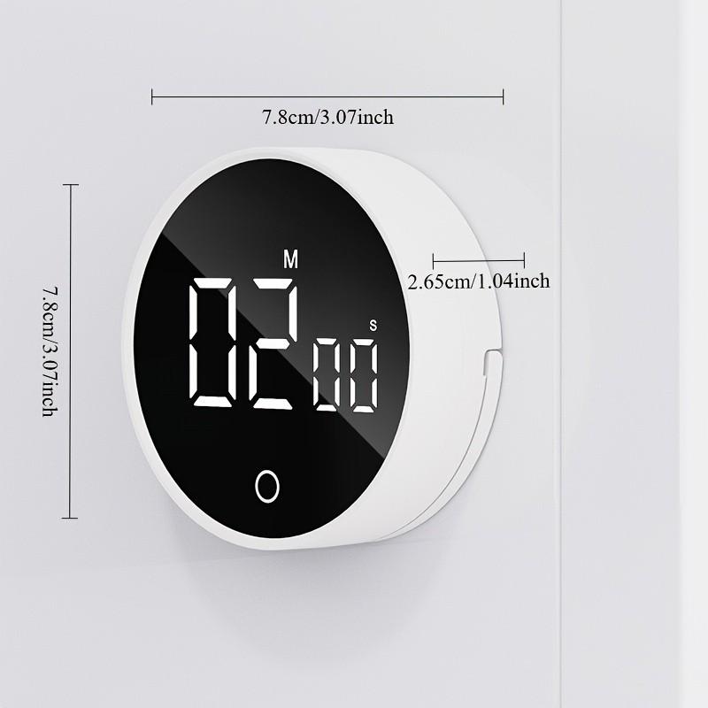 Multifunctional Timer for Kitchen, Kitchen Egg Timer, Fitness & Learning, Silent Digital Adjustable Timer, Portable Design, Space-Saving Compact, Durable Modern Look