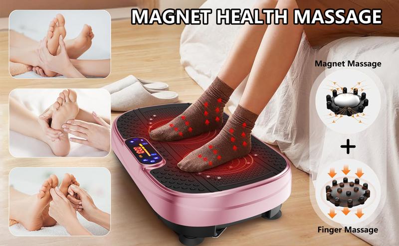 【Hufaut】330LBS Vibration Plate Exercise Machine Whole Body Workout Vibration Fitness Platform for Home Fitness with Remote Control