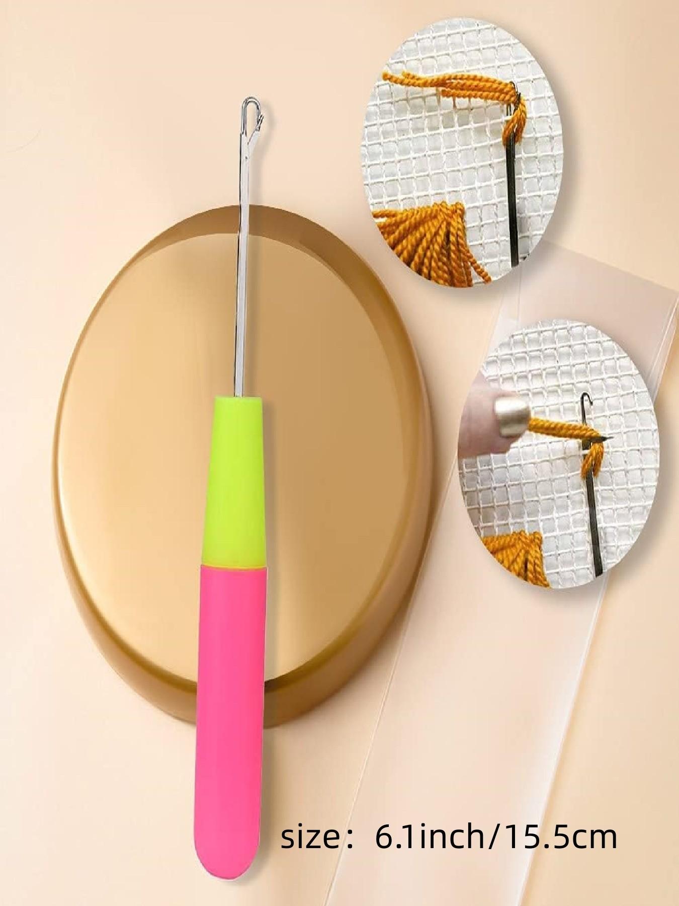 2Pcs Latch Hook Tool, Latch Hook Crochet Needle for Micro Braids, Hair Extension, Feather and Carpet