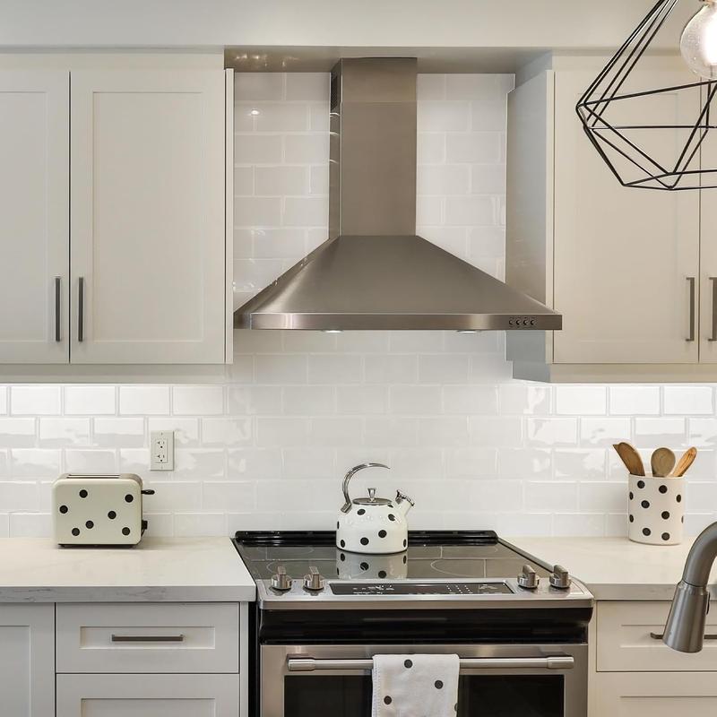 STICKGOO Thicker Design White Subway Tile Peel and Stick Backsplash, 12”×12” Stick on Wall Tiles, Self Adhesive Tile Sticker for Kitchen Backsplash and Bathroom Easy Installation Durable