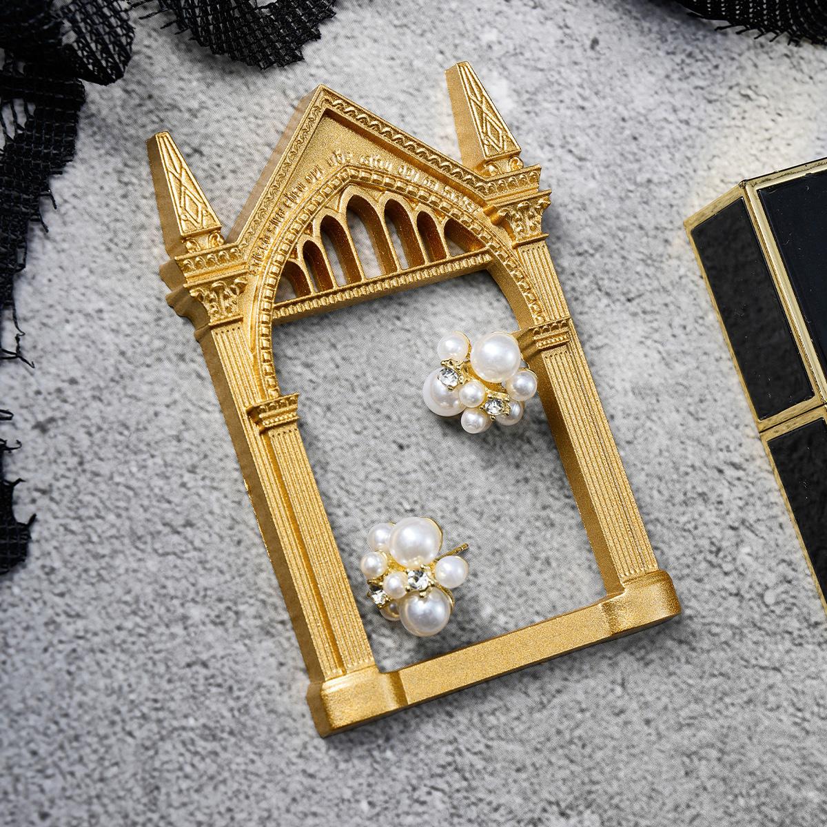 European Resin Frame Decorative Item, DIY Hand-Painted Indoor Desktop Decoration, Multi-Color Options, Bathroom Decor, Photography Props