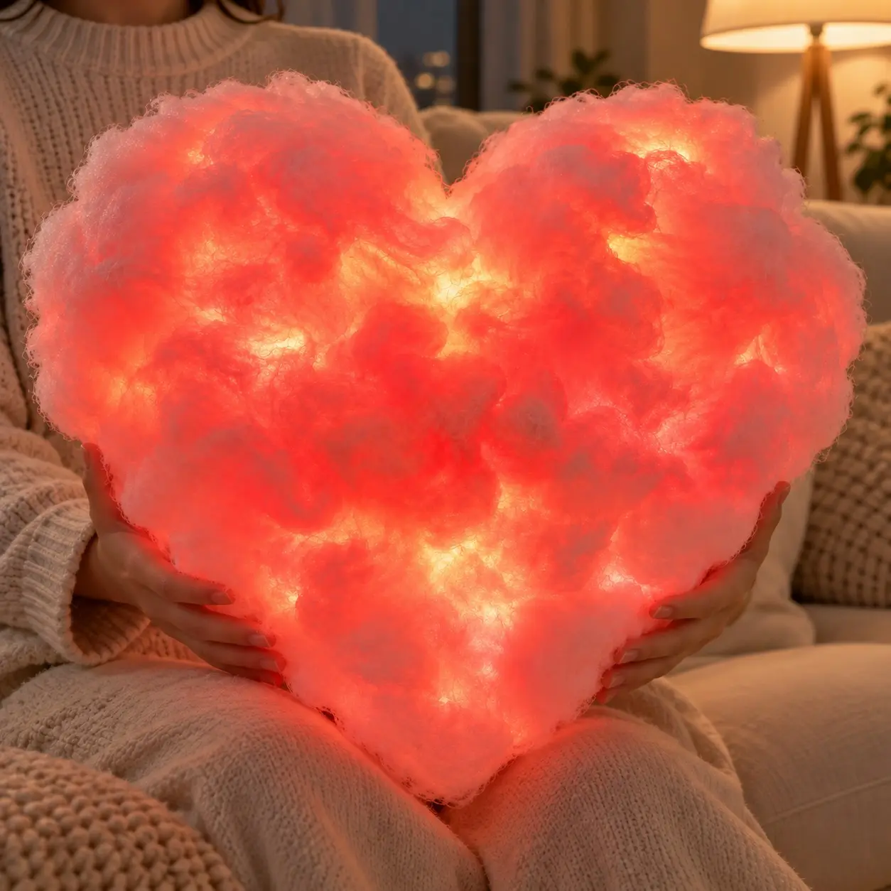 3D Thunder Cloud Lamp, DIY Glowing Cloud Heart Smart RGB, Vibrant Multicolor Ambient Lighting, Music-Synchronized Lighting Effects for gaming room, aesthetic room, bedroom and party room, Halloween Decorations and Christmas Decor, LED bedroom light,
