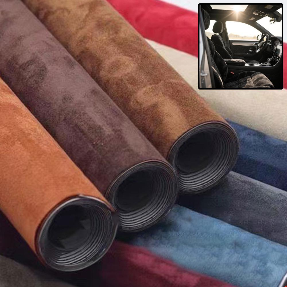 Peel and Stick Suede Leather Wraps for Car Interior and Home Decor - Upgraded, Non-Slip, Durable - 5 Rolls