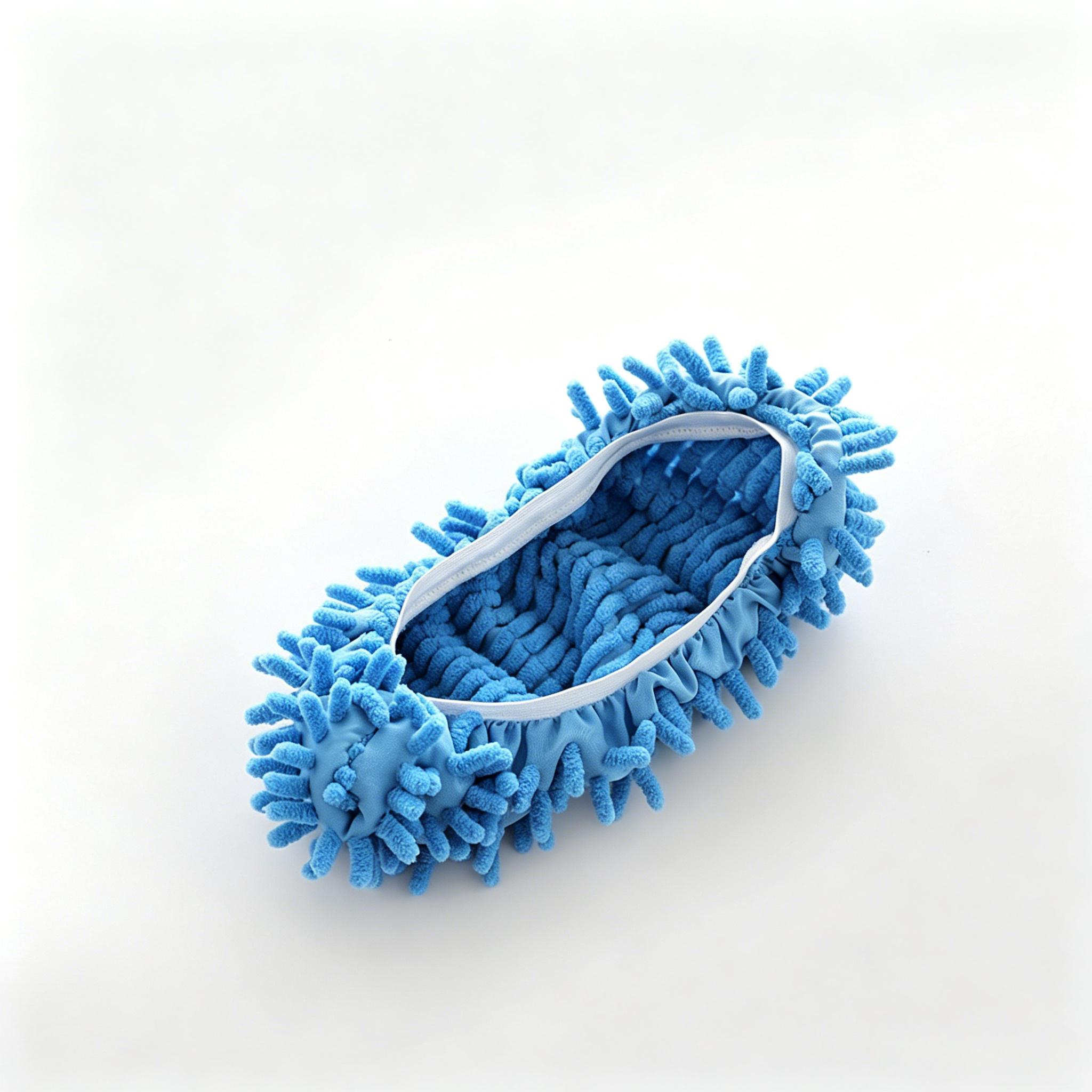 4 PCS Removable & Washable Reusable Microfiber Mop Slippers - Microfiber Head Mops, Colorful Floor Cleaning Socks Shoes (4 Pcs Green, Blue Options) - YY1