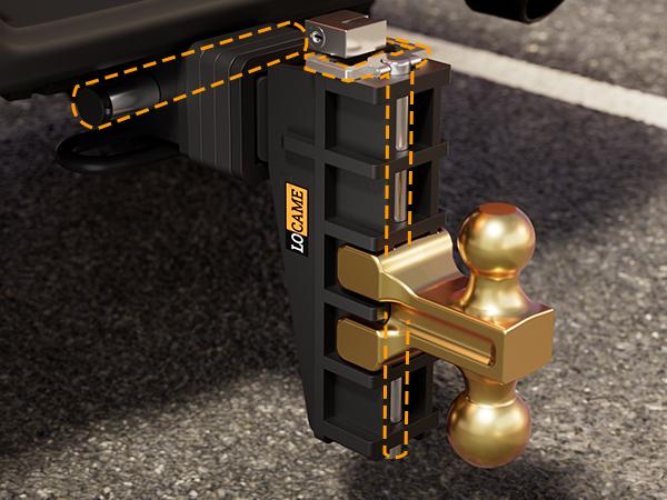 Adjustable Trailer Hitch 2" Receiver 6" Drop Tow Hitch GWT 25000LB Heavy Duty US