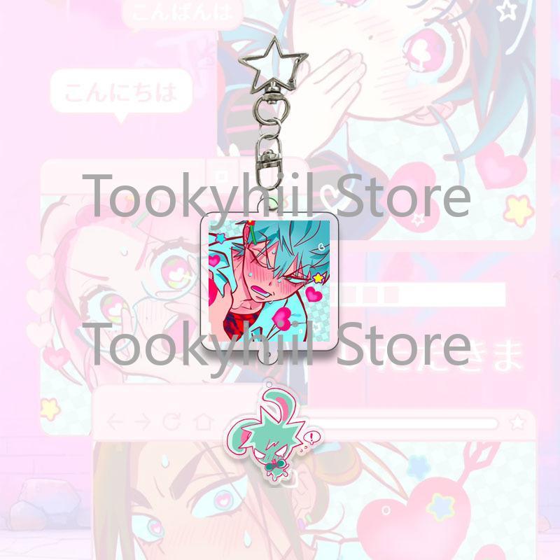 ‌ALIEN STAGE Star Keychain String Cartoon Couple Set Figure Luka Hyuna Keyring Pendant Image Exquisite Student Birthday Gift