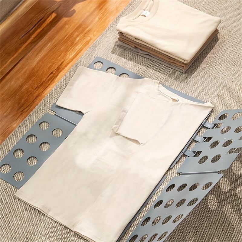 1pc Space-Saving Clothes Folding Board, Durable Plastic, Foldable for T-Shirts and More, Travel and Home Organization, Wall Mount Closet System, Portable Clothes Organizer