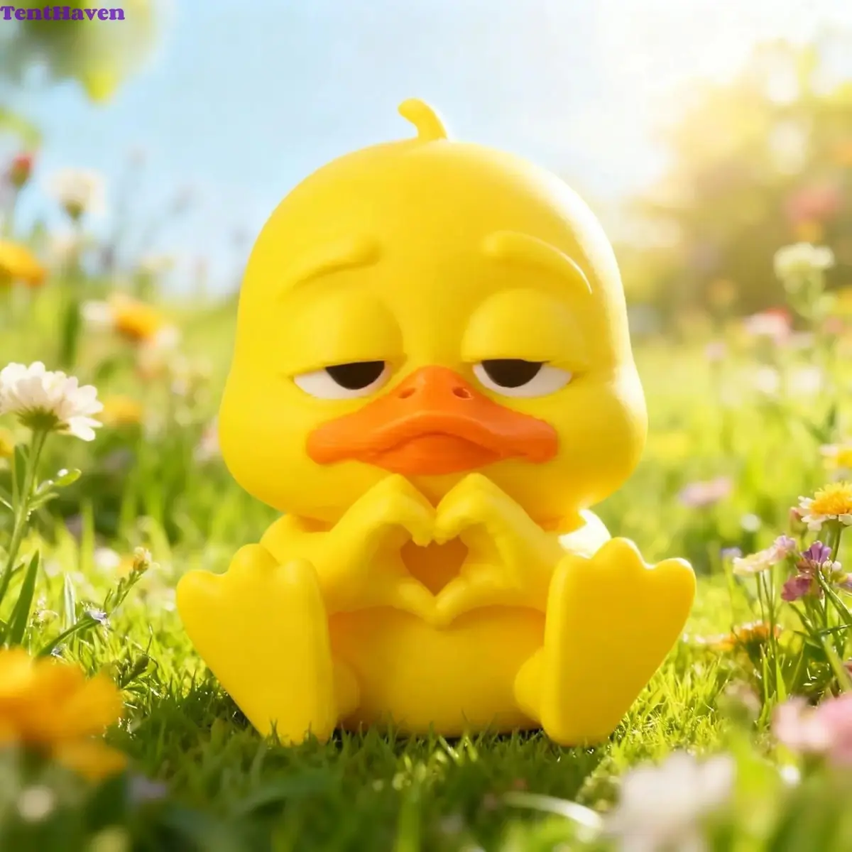 2‑Piece Cute Relaxed Duck Figurines Car Decoration Set, 3D‑Printed ABS Duck Ornaments for Car Dashboard & Office Desk, Lovely Interior Decor Gift For Car Lovers