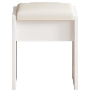 Makeup Vanity with Mirror and Lights, Vanity Desk Set with 3 Color Lighting Modes, 5 Drawers, Stool & Open Shelves, White