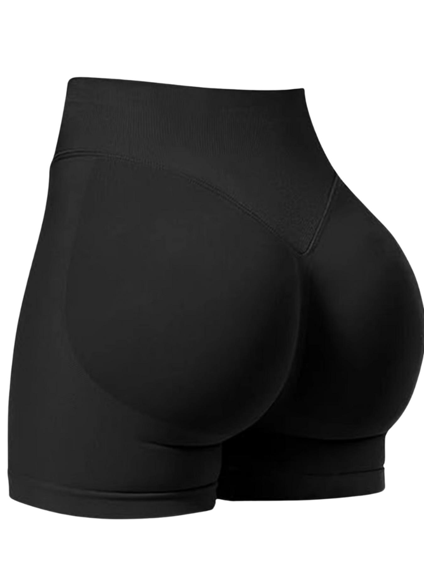 Seamless High Waisted Fitness Yoga Shorts for Women, Tummy Control & Butt Lifting, Slim-Fitting Sporty Compression Shorts, Athletic Wear Shorts, Performance Training Shorts for Workout, Running & Outdoor