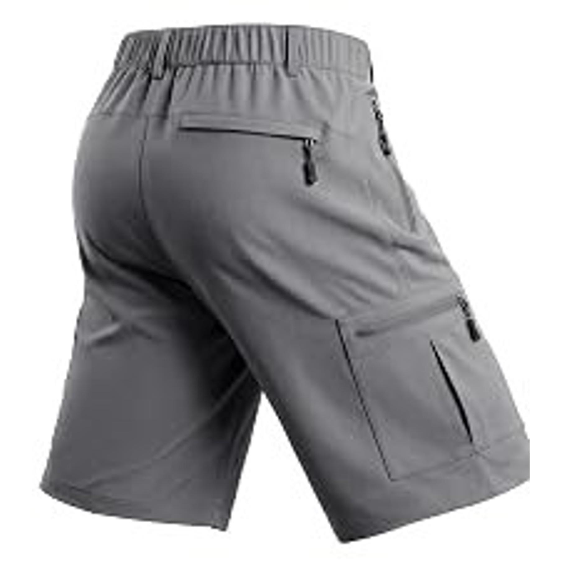 Men's Hiking Cargo Golf Hybrid Shorts 9” Lightweight Quick Dry 5 Zipper Pockets Outdoor Casual Active ShortsGift